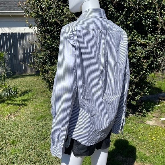 Abercrombie & Fitch Muscle Pin Stripe Button Shirt - Picture 6 of 10